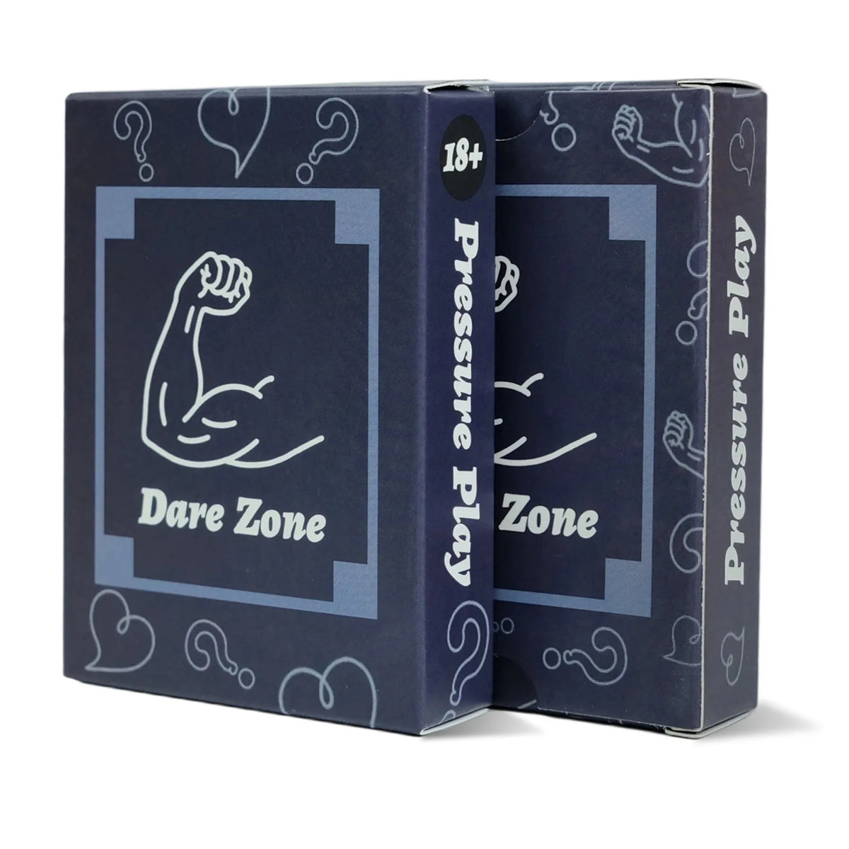A box of Dare Zone Pressure Play cards for parties and team building