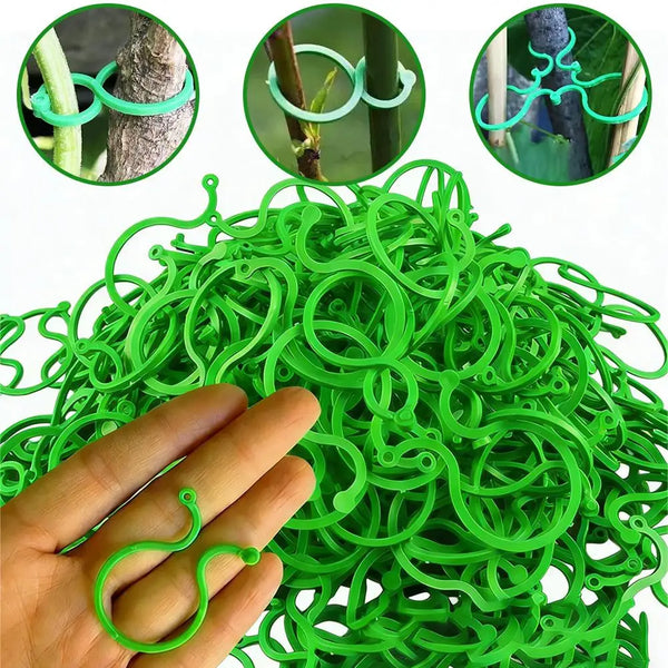 Garden Plant Support Clips (100-Pack)