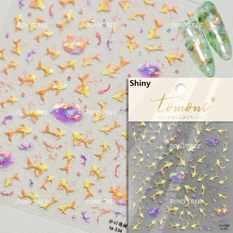 Ocean-Inspired Nail Art Sticker Set