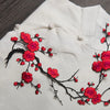 Plum Blossom Embroidered Applique Patch