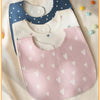 Soft Cotton Waterproof Baby Bibs (3-Pack, U-Shaped Design)