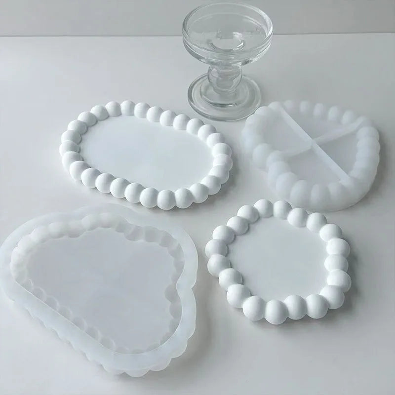 Bubble Resin Coaster Tray Molds for DIY Craft Projects