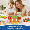 Wooden Mosaic Puzzle Set for Toddlers – Montessori Shape & Color Learning Toy
