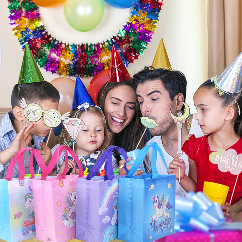 Unicorn Party Activity Kit with Bracelets, Rings, Tattoos, Stickers, and Puzzle