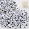 Acrylic Alphabet Beads for Jewelry Making - Mixed Letter Cubes
