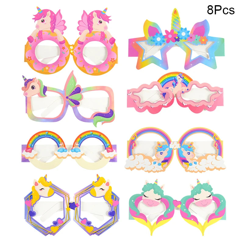 Unicorn Party Activity Kit with Bracelets, Rings, Tattoos, Stickers, and Puzzle