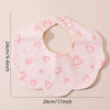 Cotton Baby Bibs with Burp Cloth – Soft Solid Color Bandana Scarf