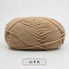 A ball of pre-dyed milk cotton yarn, 50g, soft 5-ply blended yarn for knitting and crochet.