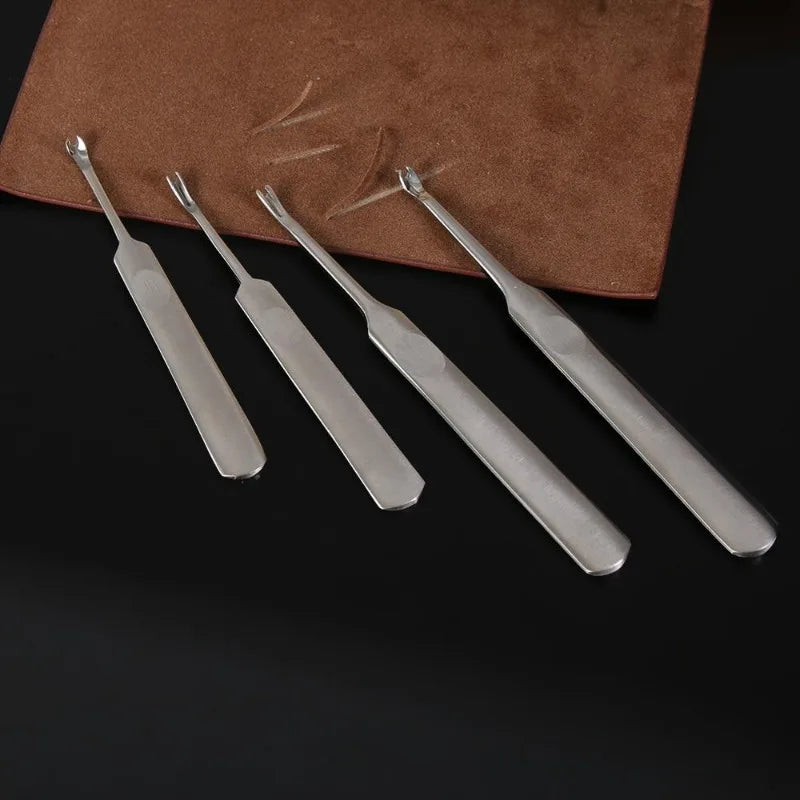 4-Piece Leather Edge Skiving and Grooving Tool Set