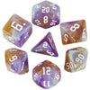 7-Piece Multicolor Polyhedral Dice Set for RPG and Tabletop Games