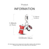 A silver heart charm for bracelets and necklaces with a red and white striped design.