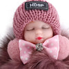 Kawaii Plush Keychain with Sleeping Baby Design