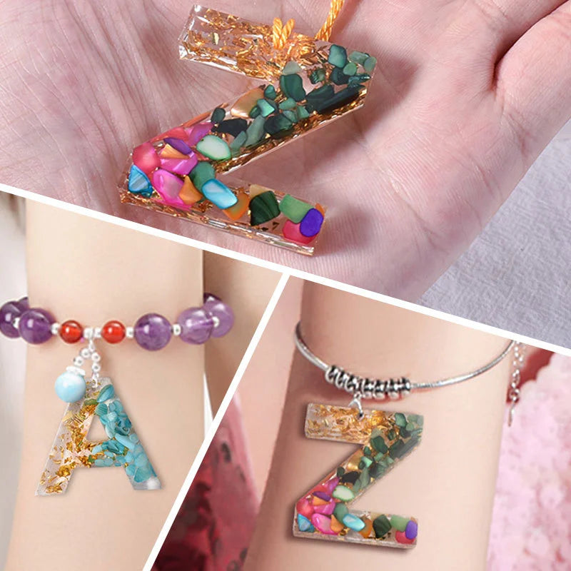 Alphabet & Number Silicone Mold for Epoxy Resin Jewelry Making