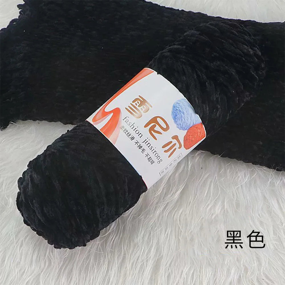Velvet Chenille Yarn for Plush Crochet Projects
