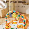 Interactive Baby Play Mat with Music, Lights & 5 Sensory Toys