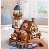 Wooden Island Pizza Shop DIY Assembly Model Kit