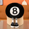 Realistic Sports Ball Plush Toy - Football, Basketball, Volleyball & 8-Ball Styles