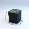 A black gift box with gold text that reads Just for you, shown from above.