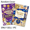 A set of four random cover sticker books featuring vintage astronomy and celestial designs.