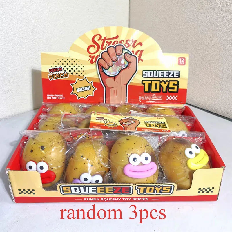 Squishy Potato Stress Relief Pendant
