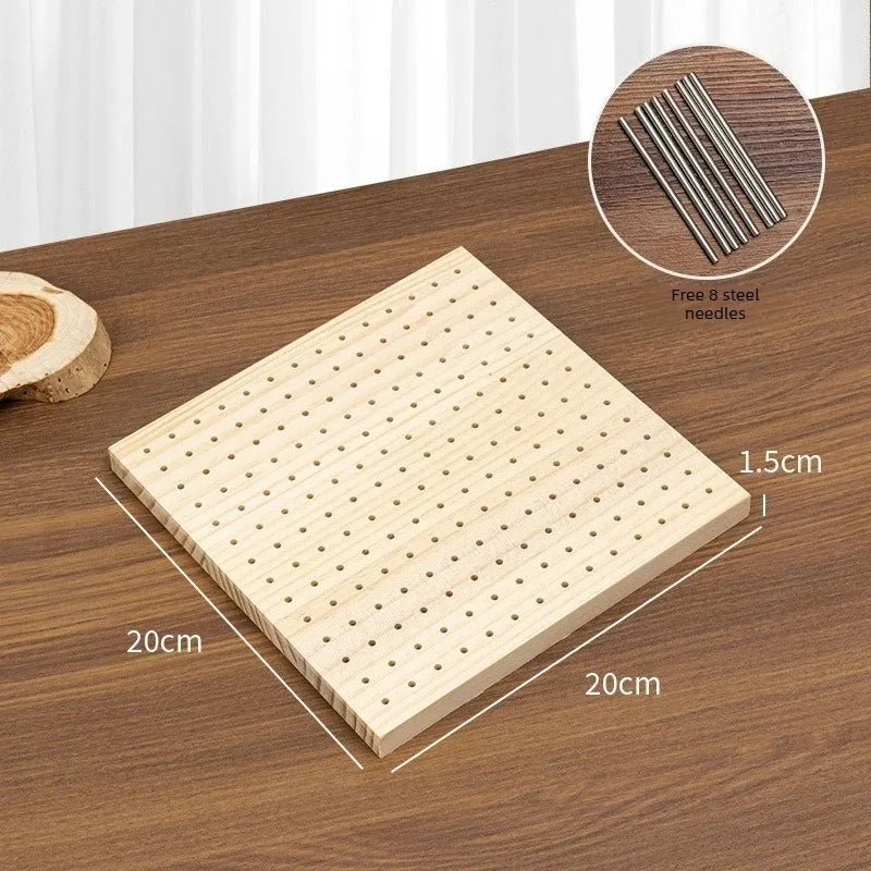 Bamboo Crochet Blocking Board with Grid