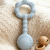 2-in-1 Silicone Rattle and Teether for Babies