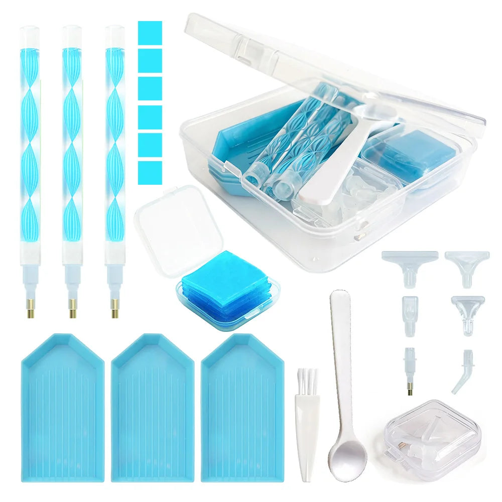 Diamond Painting Tool Kit with Storage Box and Accessories