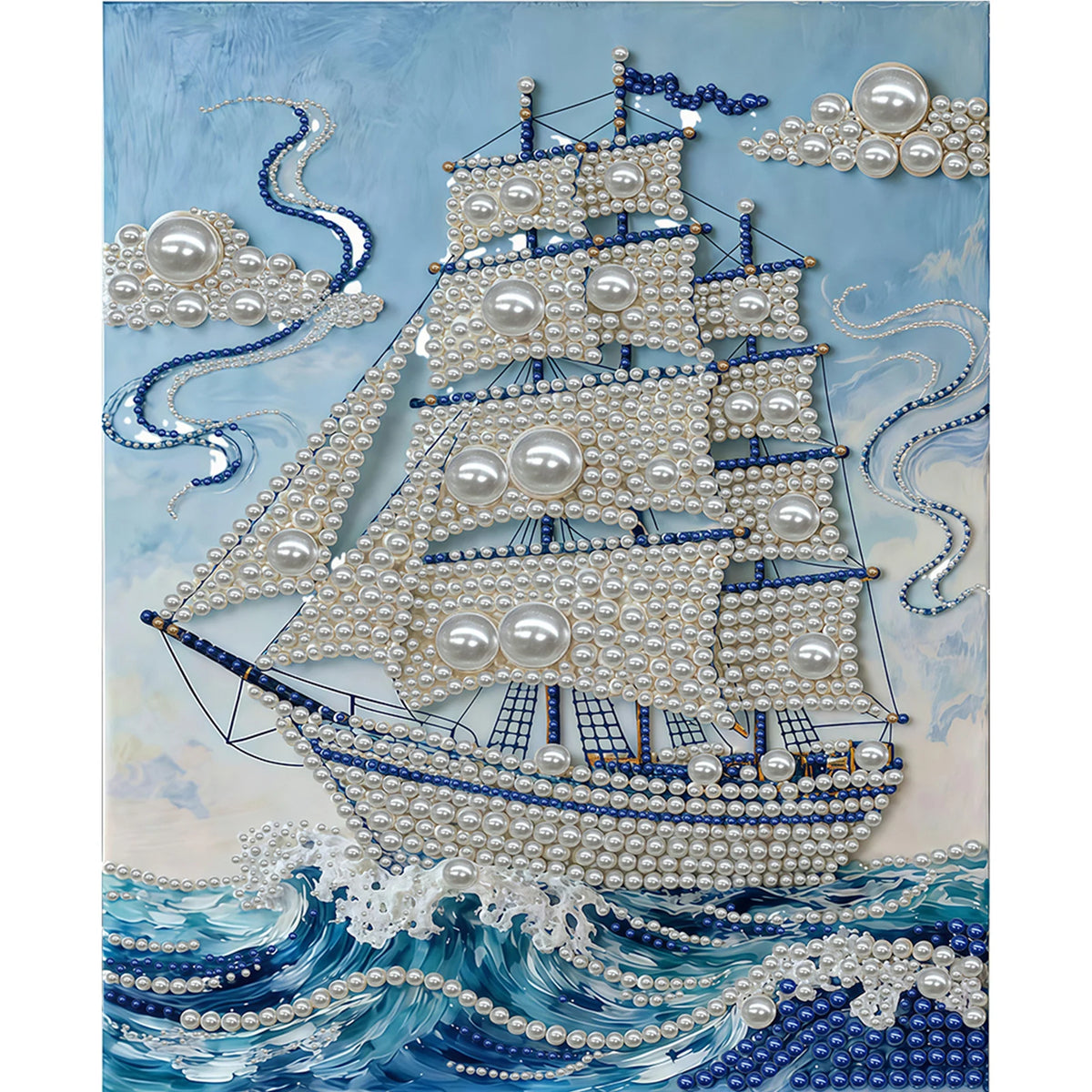 DIY Pearl Gem Painting Kit for Adults | 30x40cm Unframed Canvas Wall Art