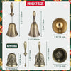 Classic Metal Hand Bell with Comfort Grip Handle