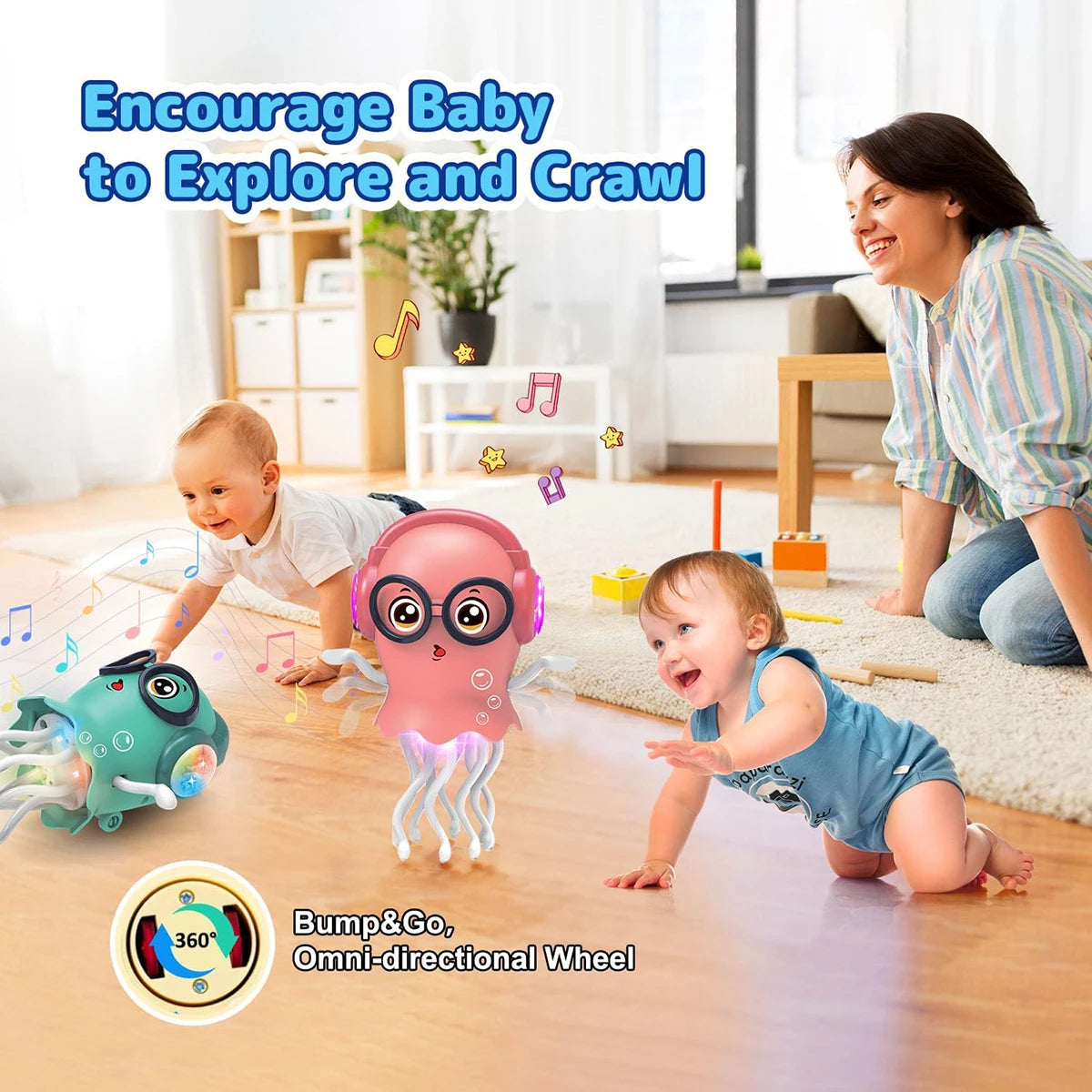 Interactive Dancing Jellyfish Toy with Auto-Sensing Avoidance