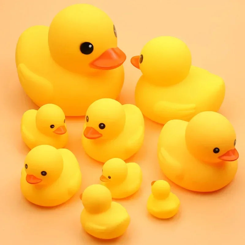 Classic Squeaky Rubber Duck Bath Toy for Babies