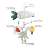 Rainbow Animal Plush Stroller Toy for Babies 0-3 Years