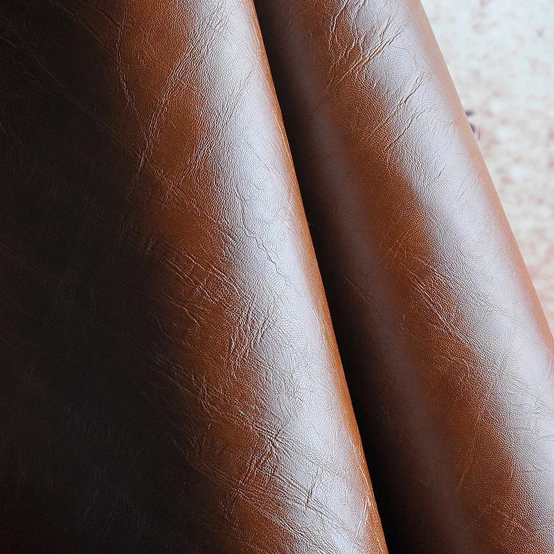 Premium Matte PU Faux Leather Fabric for Sewing & Upholstery