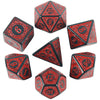 Textured Polyhedral Dice Set for RPG and Tabletop Games