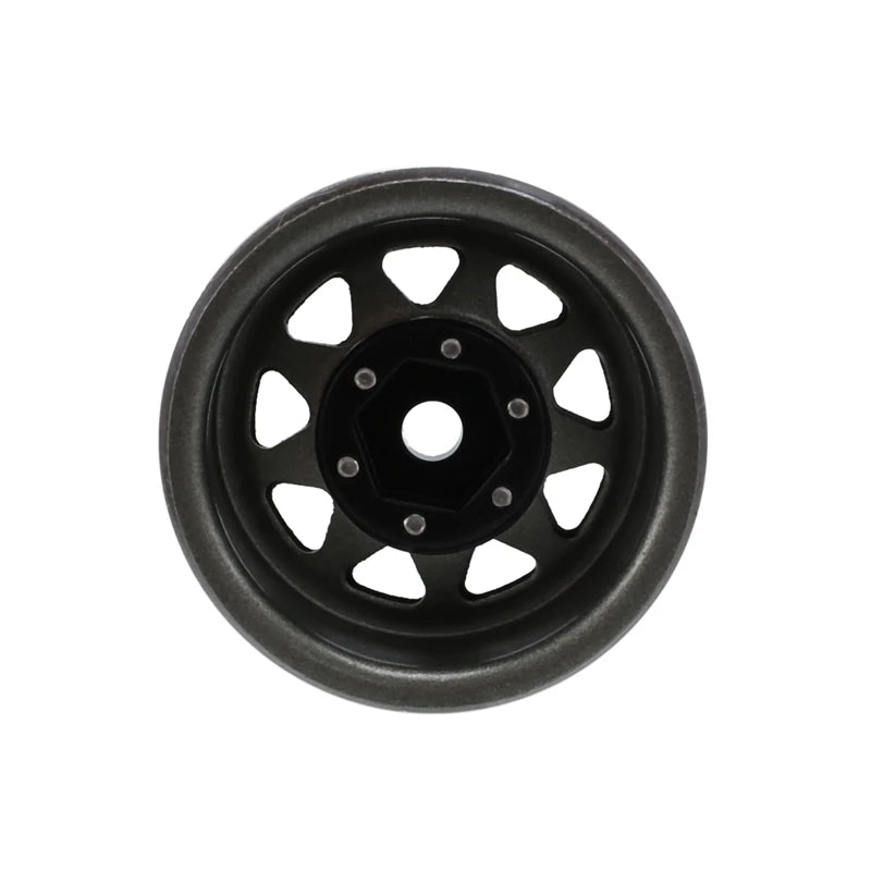 Stamped Steel 1.0" Beadlock Wheels for 1/24 RC Crawlers
