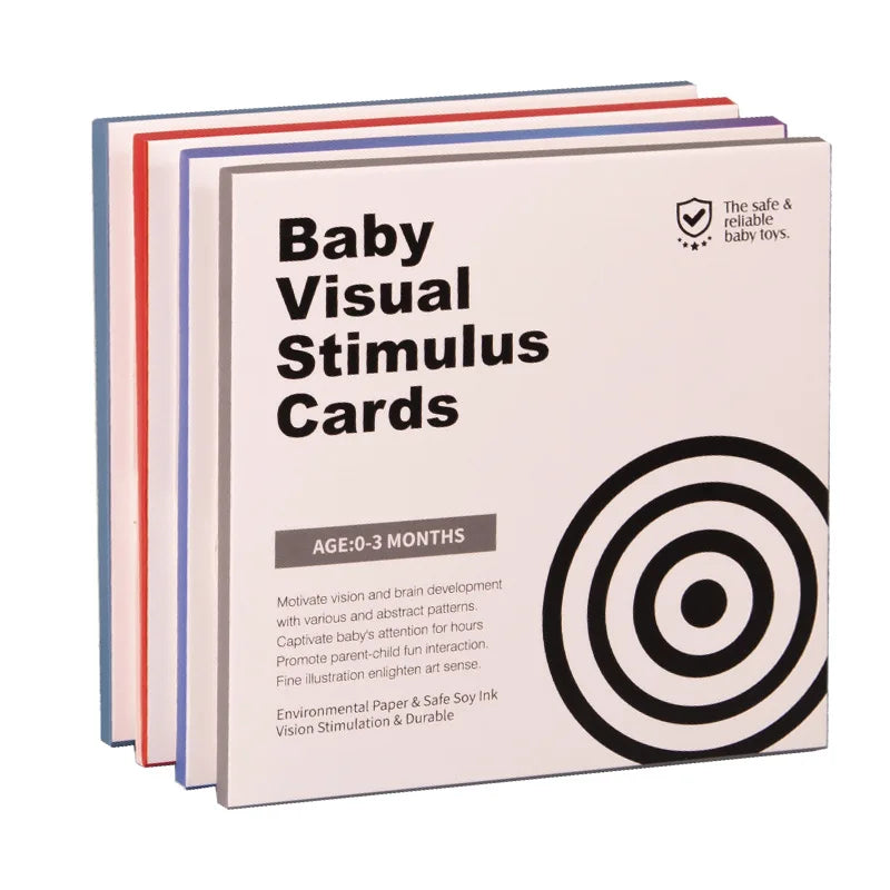 High Contrast Black and White Flash Cards for Baby Visual Development
