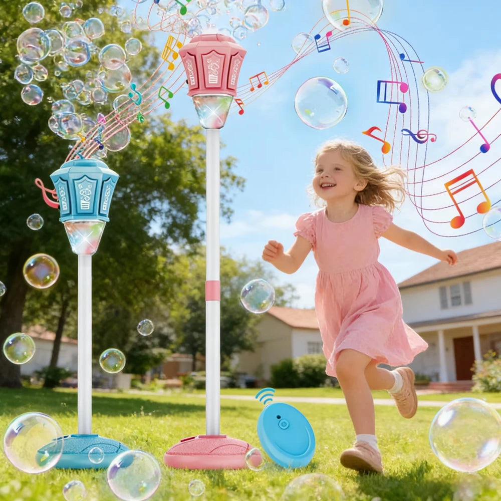 Automatic Street Lamp Bubble Machine for Kids