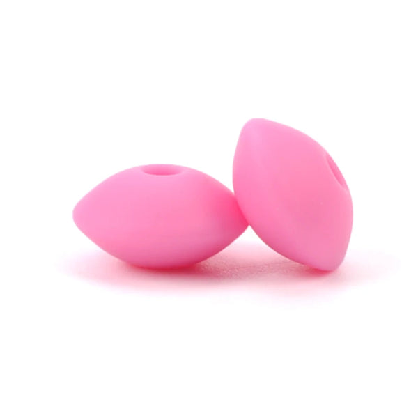 Silicone Lentil Beads for DIY Jewelry Making