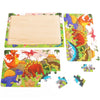 A set of 30 wooden jigsaw puzzles featuring various animals and vehicles for kids.