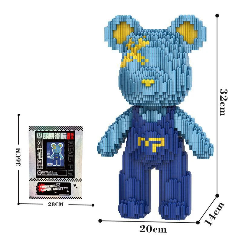 Kawaii Bear Micro Building Block Set – 32cm