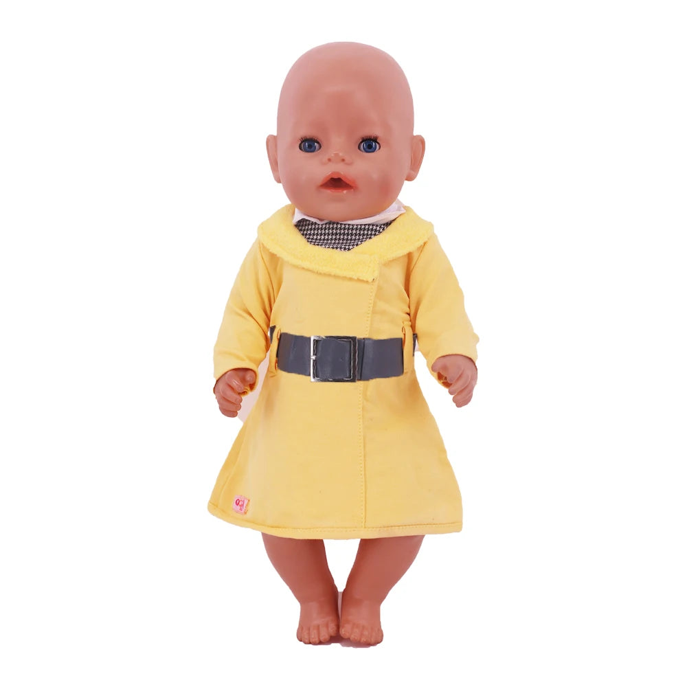 Two-Piece Doll Outfit with Top and Pants for 18-Inch and 43cm Dolls