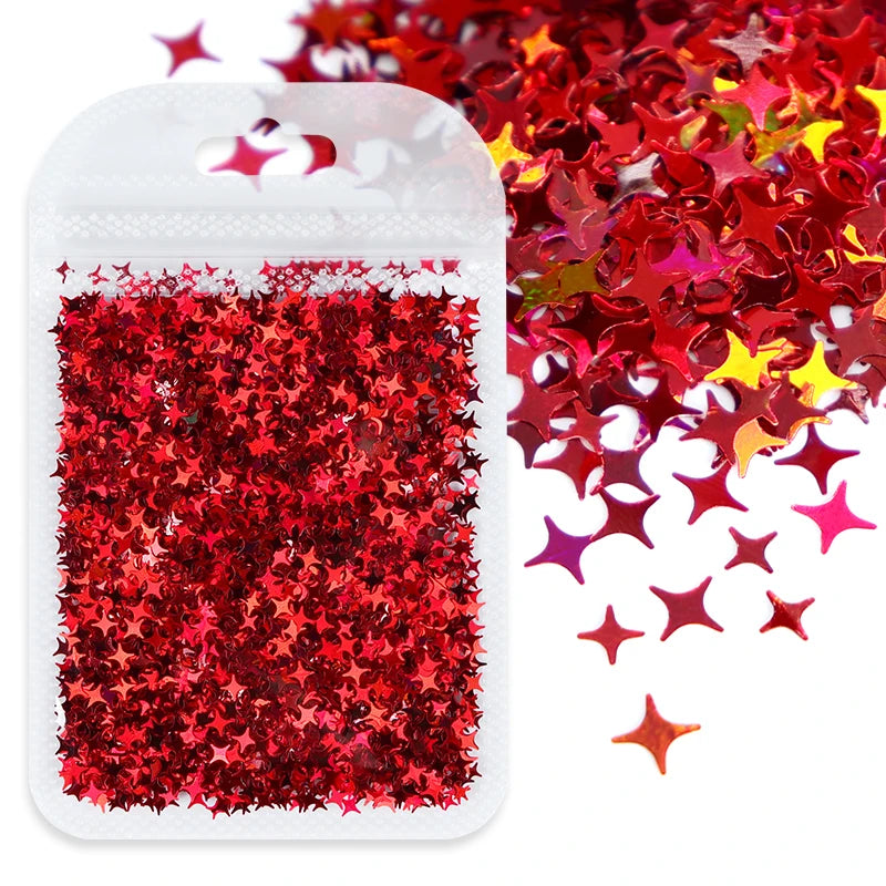 Shimmering Star Resin Sequins for DIY Crafts