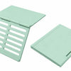 A light mint green foldable Mahjong card holder with a non-slip stand.