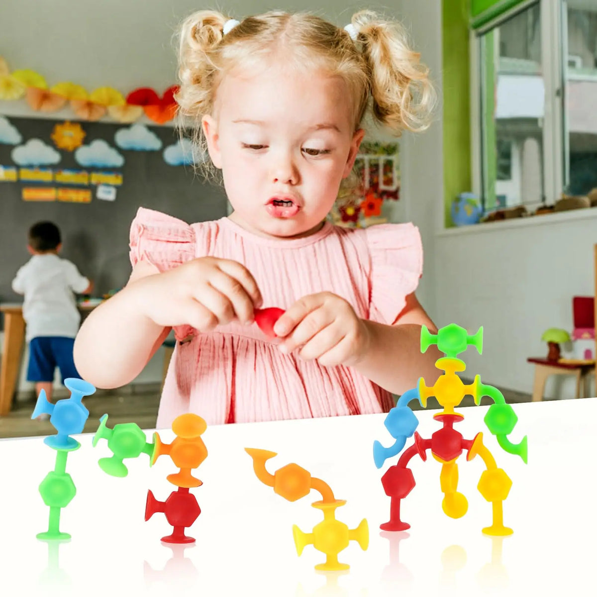 Soft Silicone Suction Bath Toys for Toddlers