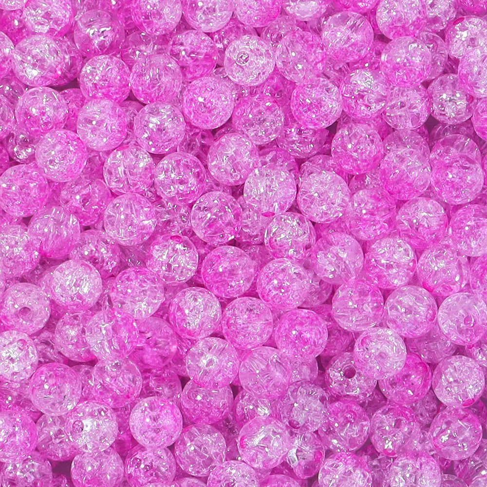 Colorful Cracked Acrylic Beads for Jewelry Making