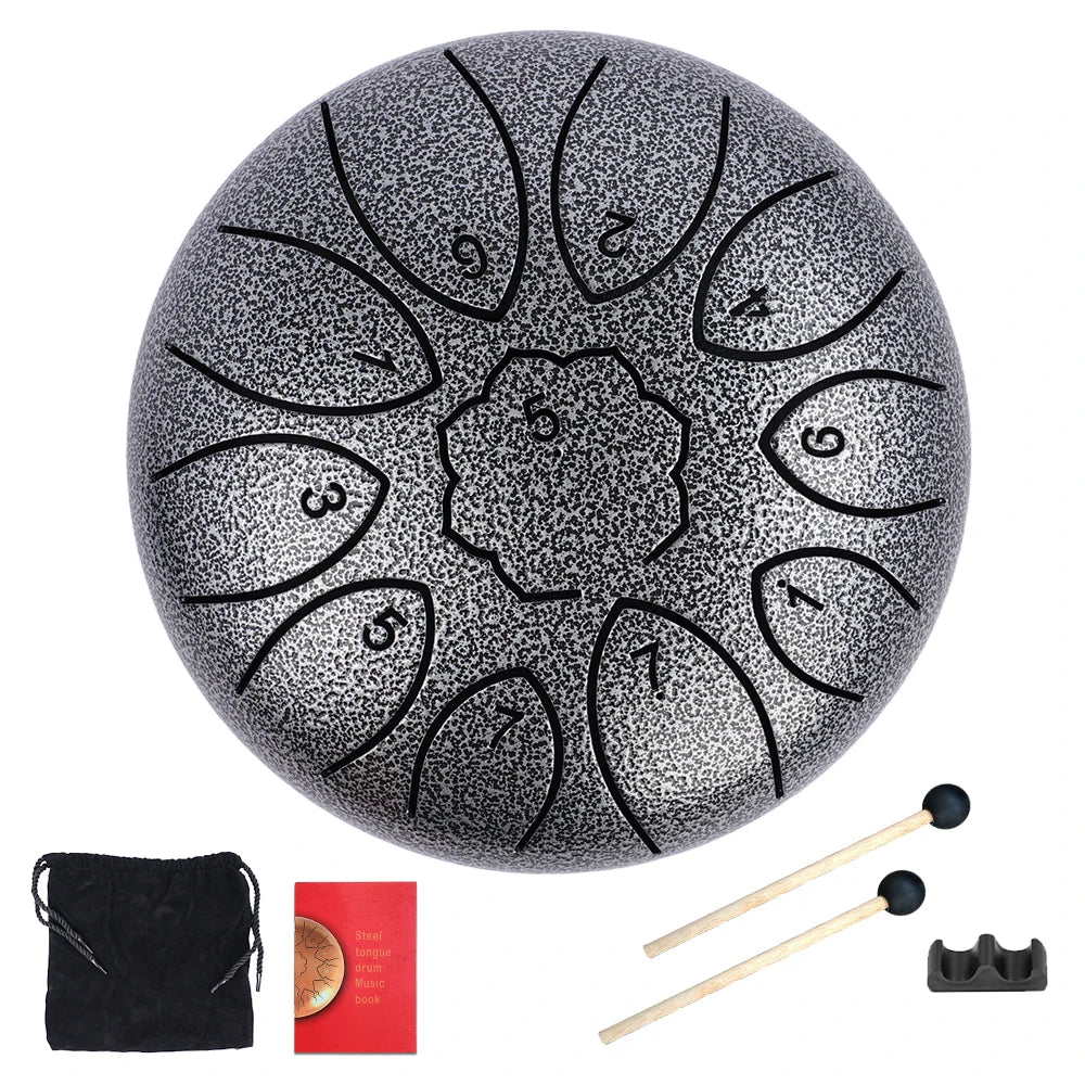 11-Note Steel Tongue Drum Sound Healing Set