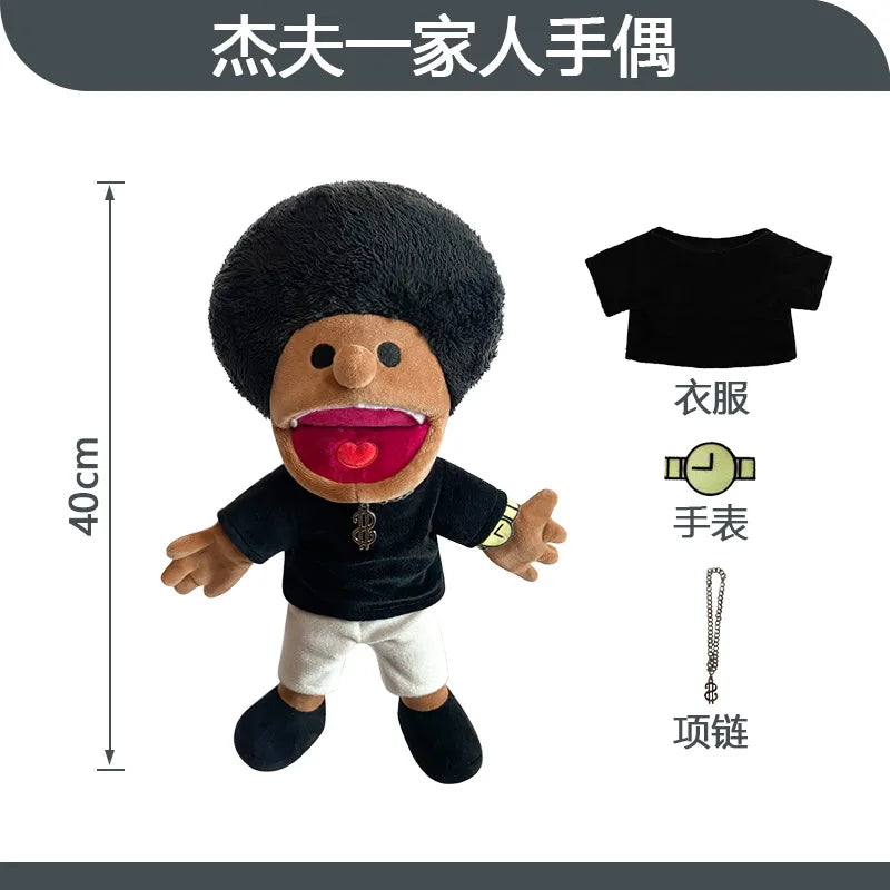 Jeffy Hand Puppet Toy – Soft Plush Zombie Boy Puppet