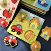 Wooden Alphabet & Number Peg Puzzles for Toddlers