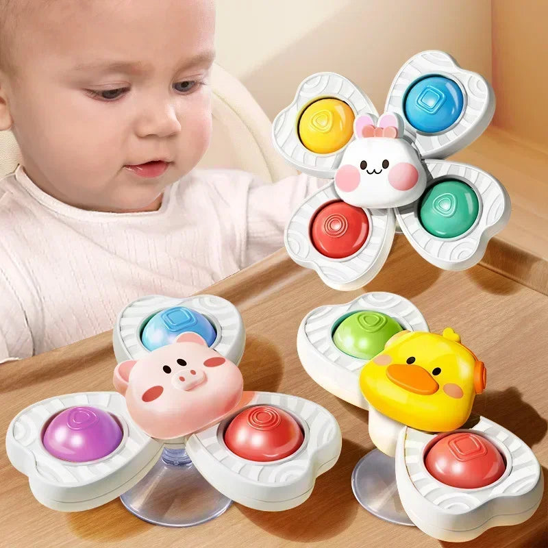 Spinning Suction Cup Bath Toys for Toddlers