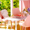 DIY Wooden Dollhouse Kit with Miniature Furniture – 3D Puzzle Craft Set